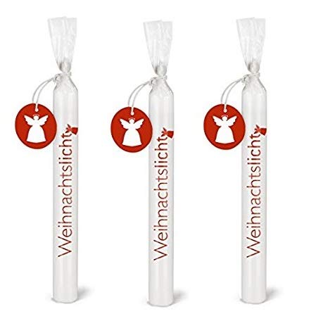 Wünschelicht Kerze 'Weihnachtslicht' Engel Kerzenset 3er Set Bulla Design von Colour-up