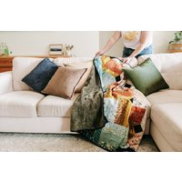 Patchwork Quilt Und Samtkissen Bundle von ColourMeCosyDecor