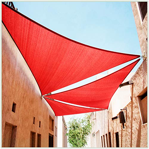 ColourTree CTAPT14 Sonnensegel, rechteckig, Netzgewebe, UV-Block, kommerziell, strapazierfähig, 190 g/m², 30,5 x 45 cm, Rot ColourTree CTAPT14 Sonnensegel, rechteckig, Netzgewebe, UV-Block, kommerziell, strapazierfähig, 190 g/m², 30,5 x 45 cm, Rot von ColourTree