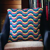 Retro-stil Bargello Nadelspitze Kissen von ColourfulCushionsUK