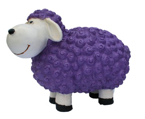 Colourliving Dekofigur Schaf Helma lila Bunte Dekoration Nicht nur für den Garten von Colourliving