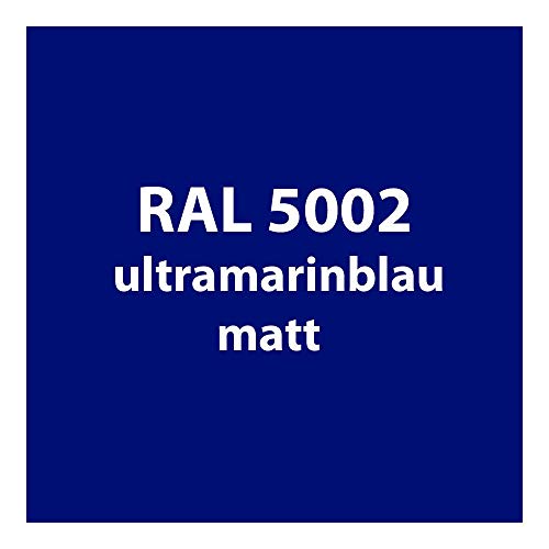 Streichlack Streich Lack Farbe 1K * Premium Qualität * 1 Liter (RAL 5002 ultramarin-blau matt) von Colours-Manufaktur