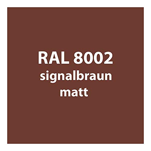 Streichlack Streich Lack Farbe 1K * Premium Qualität * 1 Liter (RAL 8002 signal-braun matt) von Colours-Manufaktur