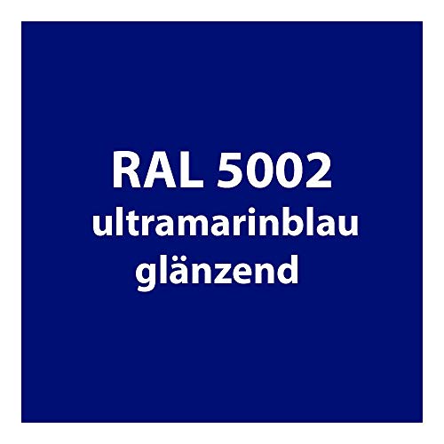 Streichlack Streich Lack Farbe 1K * Premium Qualität * 1 Liter (RAL 5002 ultramarin-blau glänzend) von Colours-Manufaktur