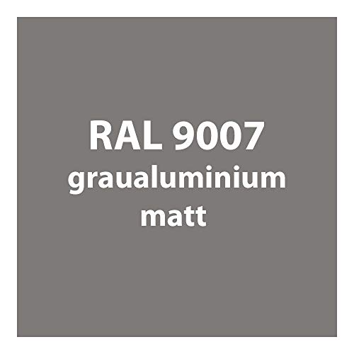 Streichlack Streich Lack Farbe 1K * Premium Qualität * 1 Liter (RAL 9007 grau-aluminium matt) von Colours-Manufaktur