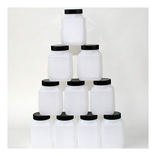 Weithalsflasche Plastik-Flasche Aufbewahrungs-Box PVC Kunststoff 250-500 ml (10, 500 ml) von Colours-Manufaktur