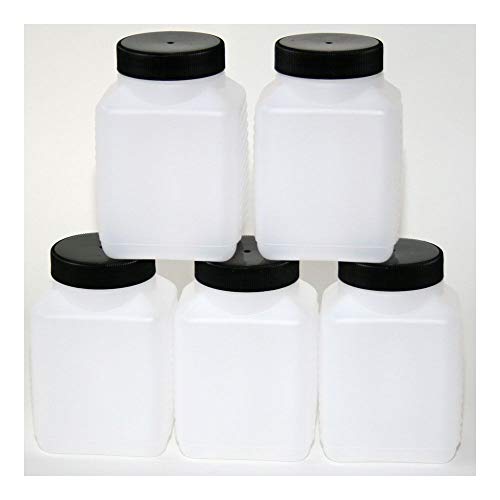 Weithalsflasche Plastik-Flasche Aufbewahrungs-Box PVC Kunststoff 250-500 ml (5, 500 ml) von Colours-Manufaktur