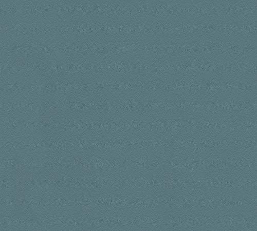 A.S. Création Vliestapete Colors of the world Tapete Uni 10,05 m x 0,53 m blau grün Made in Germany 353092 3530-92 von A.S. Création