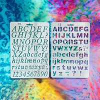 Abc Schablonen 2Er Set Schreibschrift Und Druckbuchstaben Nr. 53 Abc Schablonen 2Er Set Schreibschrift Und Druckbuchstaben Nr. 53 von Coloursforart