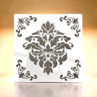 Barock Schablone Xxl 30 X cm Nr. 227 Wanddesign Wandschablone Fliesenschablone Bodenschablone von Coloursforart