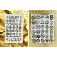 Heilige Geometrie 80 X Metall Aufkleber Set Blume Des Lebens, Metatron, Orgonit Pyramide Heilige Geometrie 80 X Metall Aufkleber Set Blume Des Lebens, Metatron, Orgonit Pyramide von Coloursforart