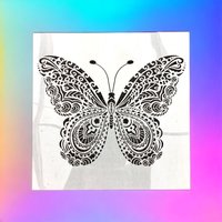 Paisley Schablone Xxl 30 X cm Schmetterling Malschablone Nr. 121 Wandgestaltung Z. B. Kinderzimmer von Coloursforart