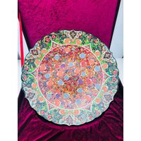 Handbemalter Keramik Teller - Hübsch Gestaltetes Multicolor Handgemachtes Umfangreiches Plättchen Mit Großer Box von ColoursofAnatolia