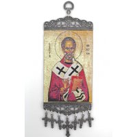 Handgemachter Wandbehang - Saint Nicholas Myra von ColoursofAnatolia