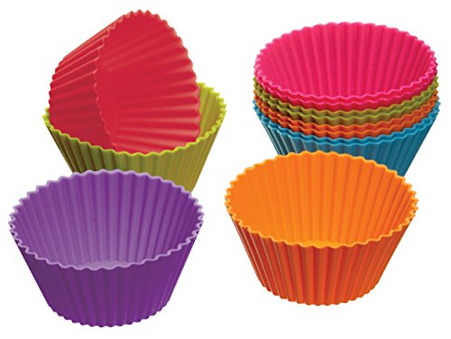 Colourworks Cupcake-Förmchen 12 Stück 7 cm Silikon von Colourworks