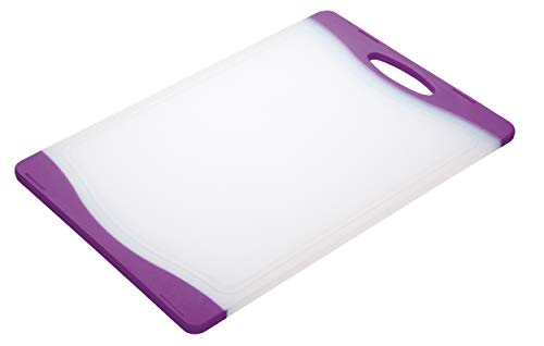 Colourworks Beidseitig verwendbares Polyethylen-Schneidbrett, 35 cm x 24 cm – Violett von Colourworks