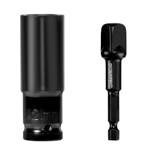 ColumPRO 1/2" Schlag-schraubereinsatz-Sets, 21mm 6-Punkt-Schlag-schraubereinsatz und 1/2" Sechskant-Schlag-schrauberadapter ColumPRO 1/2" Schlag-schraubereinsatz-Sets, 21mm 6-Punkt-Schlag-schraubereinsatz und 1/2" Sechskant-Schlag-schrauberadapter von ColumPRO