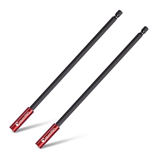 ColumPRO 2 STÜCKE 300MM starker magnetischer Bit-Halter für Schlagschrauber, 1/4 Zoll Sechskantschaft S2 Stahl magnetische Schraubendreherverlängerung, gerade ohne Biegen der Bohrerverlängerung ColumPRO 2 STÜCKE 300MM starker magnetischer Bit-Halter für Schlagschrauber, 1/4 Zoll Sechskantschaft S2 Stahl magnetische Schraubendreherverlängerung, gerade ohne Biegen der Bohrerverlängerung von ColumPRO