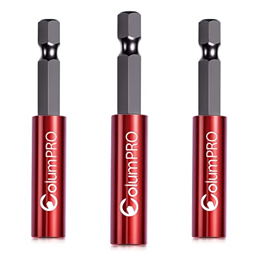 ColumPRO 3 STÜCKE 60MM magnetischer Bit-Halter für Schlagschrauber, 1/4 Zoll Sechskantschaft S2 Stahl magnetische Schraubendreherverlängerung, gerade ohne Biegen der Bohrerverlängerung ColumPRO 3 STÜCKE 60MM magnetischer Bit-Halter für Schlagschrauber, 1/4 Zoll Sechskantschaft S2 Stahl magnetische Schraubendreherverlängerung, gerade ohne Biegen der Bohrerverlängerung von ColumPRO