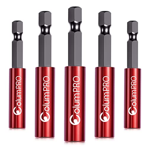ColumPRO 5 STÜCKE 60MM magnetischer Bit-Halter für Schlagschrauber, 1/4 Zoll Sechskantschaft S2 Stahl magnetische Schraubendreherverlängerung, gerade ohne Biegen der Bohrerverlängerung ColumPRO 5 STÜCKE 60MM magnetischer Bit-Halter für Schlagschrauber, 1/4 Zoll Sechskantschaft S2 Stahl magnetische Schraubendreherverlängerung, gerade ohne Biegen der Bohrerverlängerung von ColumPRO