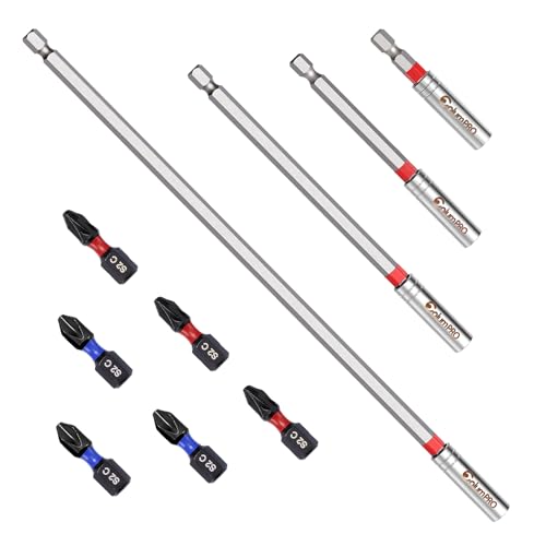 ColumPRO 10 Stück Magnetischer-Bit-Halter-Set,300,150,100,60MM Bithalter für Schlagschrauberbits mit 3*PH2 + 3*PZ2 ColumPRO 10 Stück Magnetischer-Bit-Halter-Set,300,150,100,60MM Bithalter für Schlagschrauberbits mit 3*PH2 + 3*PZ2 von ColumPRO