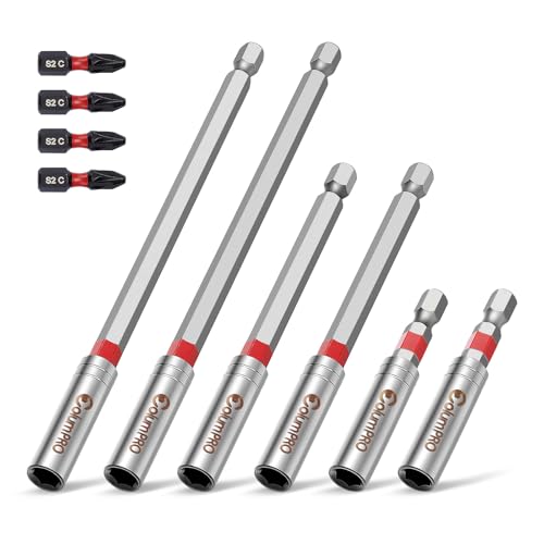 ColumPRO 10 Stück Magnetischer-Bit-Halter-Set, 60, 100, 150 mm Sechskantschaft,Magnetischer Bohrer Verlängerung aus S2-Stahl mit 4 × PZ2-Schrauber bits ColumPRO 10 Stück Magnetischer-Bit-Halter-Set, 60, 100, 150 mm Sechskantschaft,Magnetischer Bohrer Verlängerung aus S2-Stahl mit 4 × PZ2-Schrauber bits von ColumPRO