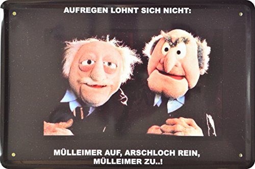 ComCard Dekoschild Statler und Waldorf mit Spruch 20x30cm Reklame Retro Blech Metal Sign XSP10DO ComCard Dekoschild Statler und Waldorf mit Spruch 20x30cm Reklame Retro Blech Metal Sign XSP10DO von Sunature