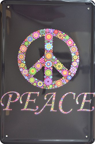 ComCard Peace Flower Power Frieden Blechschild 20 x 30 Retro Blech Deko Metal Sign XSP23 ComCard Peace Flower Power Frieden Blechschild 20 x 30 Retro Blech Deko Metal Sign XSP23 von ComCard