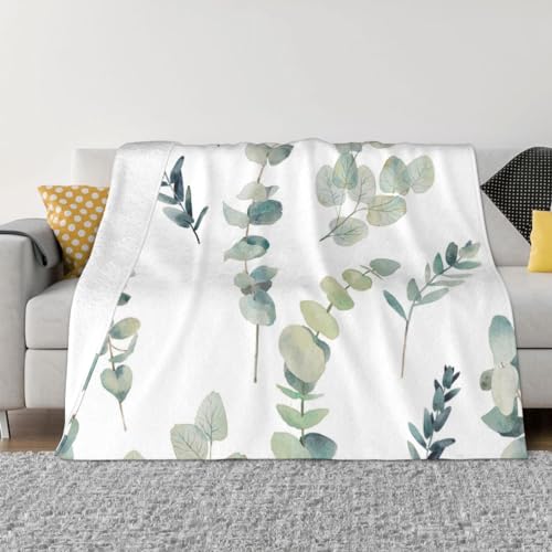 Eukalyptus Blätter Multi Größe Flanell Decke (Horizontaler Stil) Plüsch Sofa Decke Plüsch Bettlaken Abdeckung Decke von Comaam
