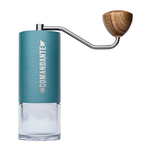 Comandante Kaffeemühle C40 MK4 Nitro Blade, Alpine Lagoon, Silber, Braun, C40-MK4NB-AL Comandante Kaffeemühle C40 MK4 Nitro Blade, Alpine Lagoon, Silber, Braun, C40-MK4NB-AL von Comandante