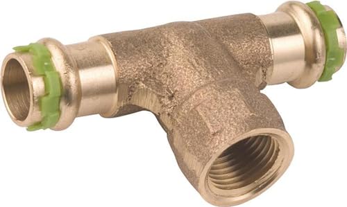 Kupfer Pressfitting SudoPress T-Stück Mittelgang IG 18 mm x R 1/2 " x 18 mm, VC130G von Comap