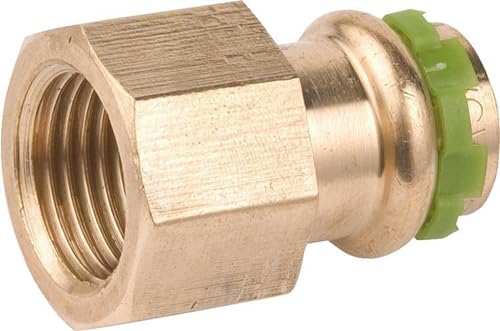 Kupfer Pressfitting SudoPress Übergangsmuffe 18 mm auf IG Rp1/2", VC270G Kupfer Pressfitting SudoPress Übergangsmuffe 18 mm auf IG Rp1/2", VC270G von Seppelfricke