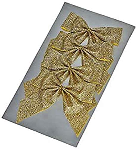 Comarco Sa 11564 Weihnachtsdekoration, Kunststoff, Glitter, Gold, 9 x 1 x 9 cm von Comarco Sa