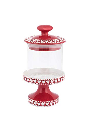 Comarco Sa 13631 Wohnaccessoires Keramik, Glas, Rot, 13 x 13 x 23 cm von Comarco Sa