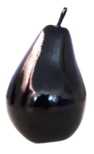 Comarco Sa Birne schwarz lackiert, Durchmesser 13 cm, Höhe 20 cm von Pandecor