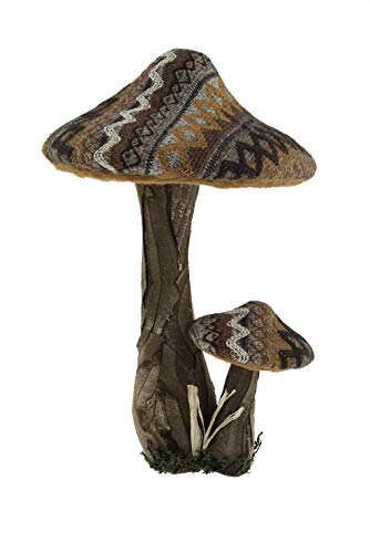 Comarco Sa Pilz-Paar Holz/Ethno-Stoff 24x22x37 cm Comarco Sa Pilz-Paar Holz/Ethno-Stoff 24x22x37 cm von Comarco Sa
