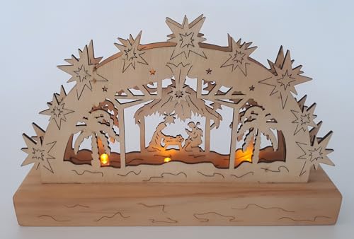 Comarco Sa Weihnachten Landschaft, Holz, Natur, 23x15x4cm von Comarco Sa