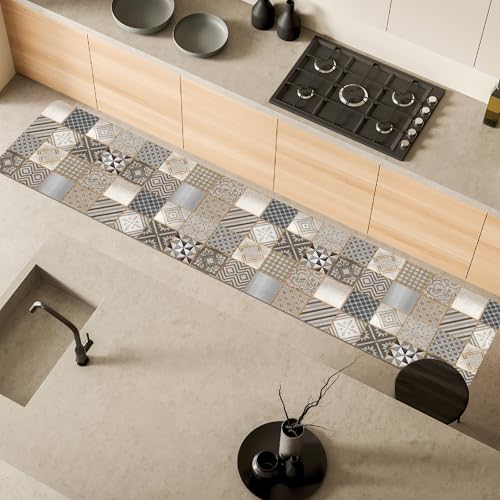 Comart - Küchenteppich Austin – wasserdicht – rutschfest – schmutzabweisend – maschinenwaschbar – Läufer aus Polyester – für Flur und Küche – Made in Italy – Grauer Beton – 50 x 270 cm Comart - Küchenteppich Austin – wasserdicht – rutschfest – schmutzabweisend – maschinenwaschbar – Läufer aus Polyester – für Flur und Küche – Made in Italy – Grauer Beton – 50 x 270 cm von Comart