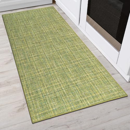 Comart, Teppich für Küche, Möbel, rutschfest, feine Textur, Grün, 50 x 120 cm von Comart