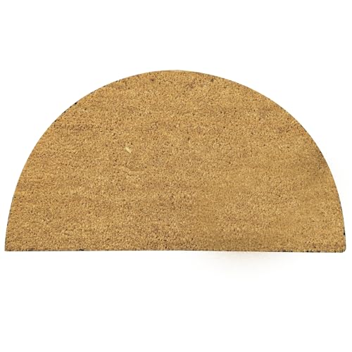 Comart, Natürliche Fußmatte aus Kokosfaser mit Unterseite aus PVC, halbmondförmig, 40 x 70 cm von Comart