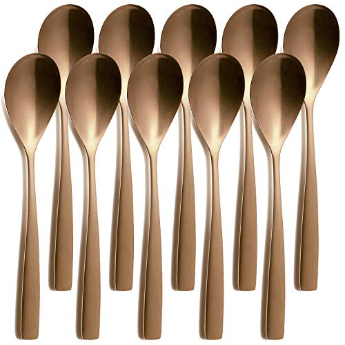 10er SET COMAS 6109 Tafellöffel BARCELONA KUPFER Edelstahl 18/10 / PVD-Beschichtung/Kupfer-Finish von Comas