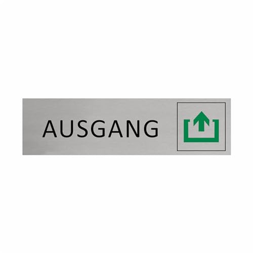 CombiCraft Aluminium Türschild Ausgang 165x45mm von CombiCraft