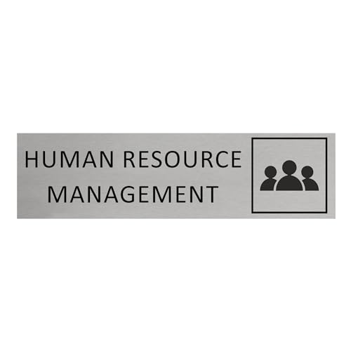 CombiCraft Aluminium Türschild Human Resource Management 165 x 45 mm 1 Stück 0,5 mm stark doppelseitiges Klebeband silbernes Aluminium Türschild Innen und Außen CombiCraft Aluminium Türschild Human Resource Management 165 x 45 mm 1 Stück 0,5 mm stark doppelseitiges Klebeband silbernes Aluminium Türschild Innen und Außen von CombiCraft