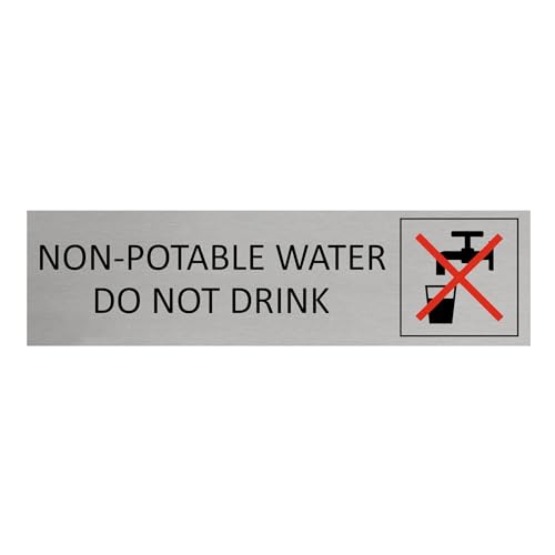 CombiCraft Aluminium Türschild Nicht tragbares Wasser 165x45mm mit Klebeband CombiCraft Aluminium Türschild Nicht tragbares Wasser 165x45mm mit Klebeband von CombiCraft