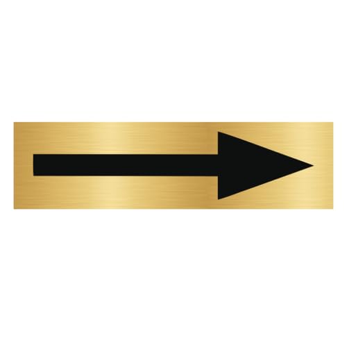 CombiCraft Aluminium Türschild "Pfeil" in Gold - 165 x 45 mm - Einfach zu befestigen mit 3M Klebeband CombiCraft Aluminium Türschild "Pfeil" in Gold - 165 x 45 mm - Einfach zu befestigen mit 3M Klebeband von CombiCraft