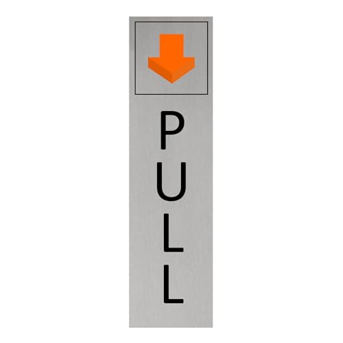 CombiCraft Pull Türschild blau Pfeil 165 x 45 mm 1 Stück 0,5 mm stark doppelseitiges Klebeband silbernes Aluminium-Türschild innen und außen CombiCraft Pull Türschild blau Pfeil 165 x 45 mm 1 Stück 0,5 mm stark doppelseitiges Klebeband silbernes Aluminium-Türschild innen und außen von CombiCraft