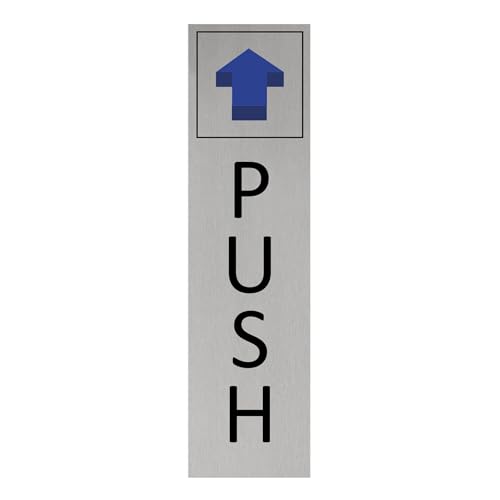 CombiCraft Push Türschild Blau Pfeil 165 x 45 mm 1 Stück 0,5 mm stark Doppelseitiges Klebeband silbernes Aluminium Türschild Innen und Außen CombiCraft Push Türschild Blau Pfeil 165 x 45 mm 1 Stück 0,5 mm stark Doppelseitiges Klebeband silbernes Aluminium Türschild Innen und Außen von CombiCraft