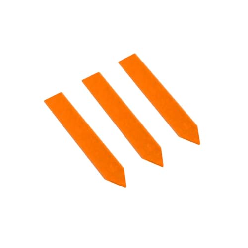 CombiCraft Stecketiketten 1000 Mikron orange - 18x100 mm - 100 Stück - zur Organisation von Farbcodesystemen in Ihrem Garten, beschreibbar mit Stift, feuchtigkeitsbeständig, zur Pflanzenetikettierung von CombiCraft