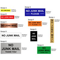 Kein Junk-Mail-Zeichen - Briefkastenzeichen von CombiCraft