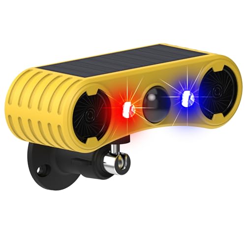 Comboss Solar Bewegungsmelder Alarm für den Außenbereich - Bewegungssensor Hundegebell mit 130dB Noise Maker Stroboskoplicht Hundegebell Alarm für Häuser - Ferienhäuser - Bauernhöfe Comboss Solar Bewegungsmelder Alarm für den Außenbereich - Bewegungssensor Hundegebell mit 130dB Noise Maker Stroboskoplicht Hundegebell Alarm für Häuser - Ferienhäuser - Bauernhöfe von Comboss
